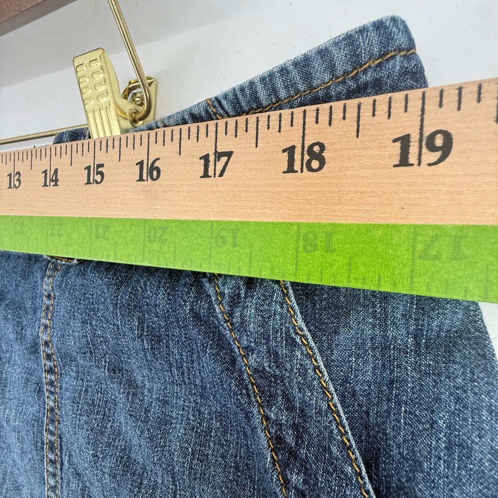 Lauren Polo Ralph Jeans Co Denim Shorts Womens 16 Blue Utility High Rise Y2K - Picture 7 of 8